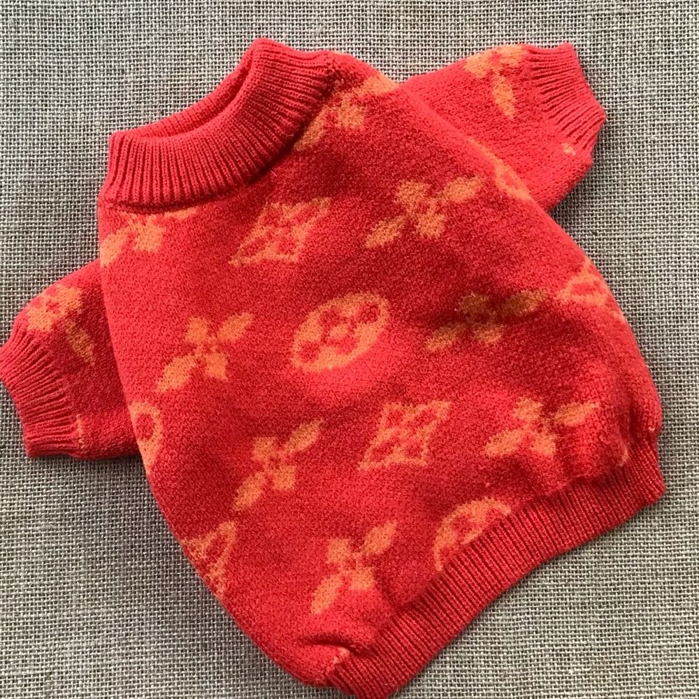Fancy Pet Sweater for the Status Conscious Pup.  Soft, stretchy knit.